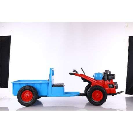 Kids Ride-On Electric Tractor with Trailer  Battery Powered(Untested)
