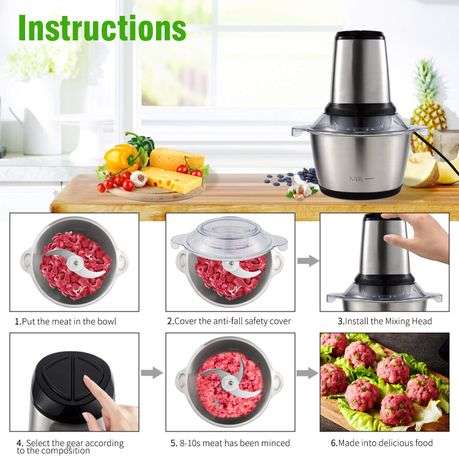 Electric Food Multifunctional Blender 1500W