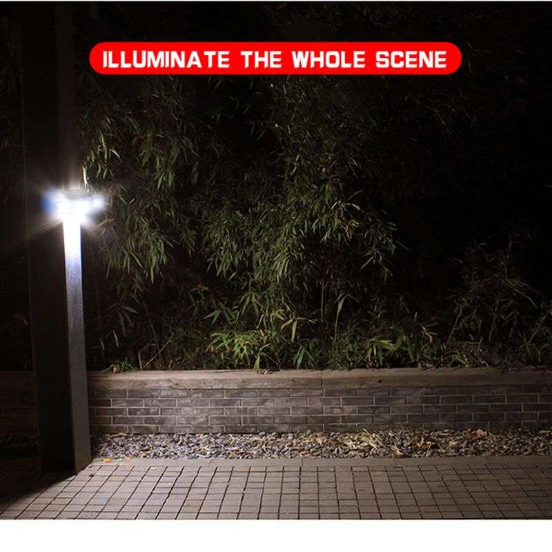 Outdoor Solar Waterproof Safety Wall Lamp - Three-Head Induction - FL-1725B