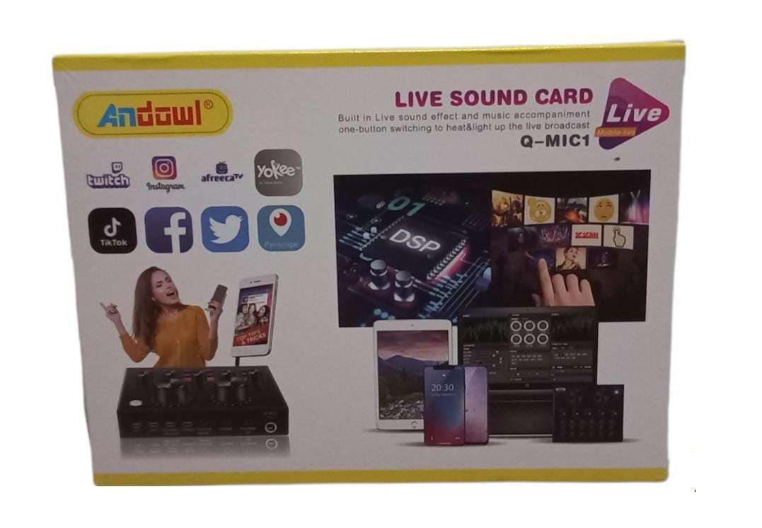 Live Sound Card - Built in Live Sound Effects - Light up the Live Broadcast
