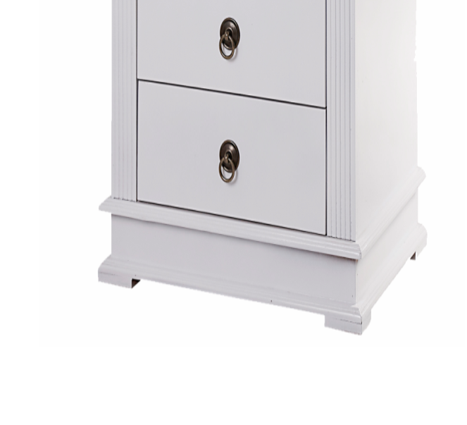Bedside Pedestals - White