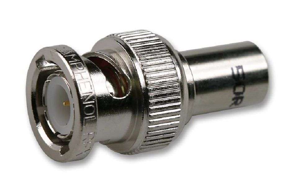 Amphenol (B1004A1-ND3G-50R-0.01-1W) RF Terminator, BNC Terminator Plug