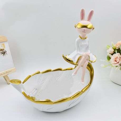 Multifunctional Leaf Storage Beauty Rabbit Home Decoration
