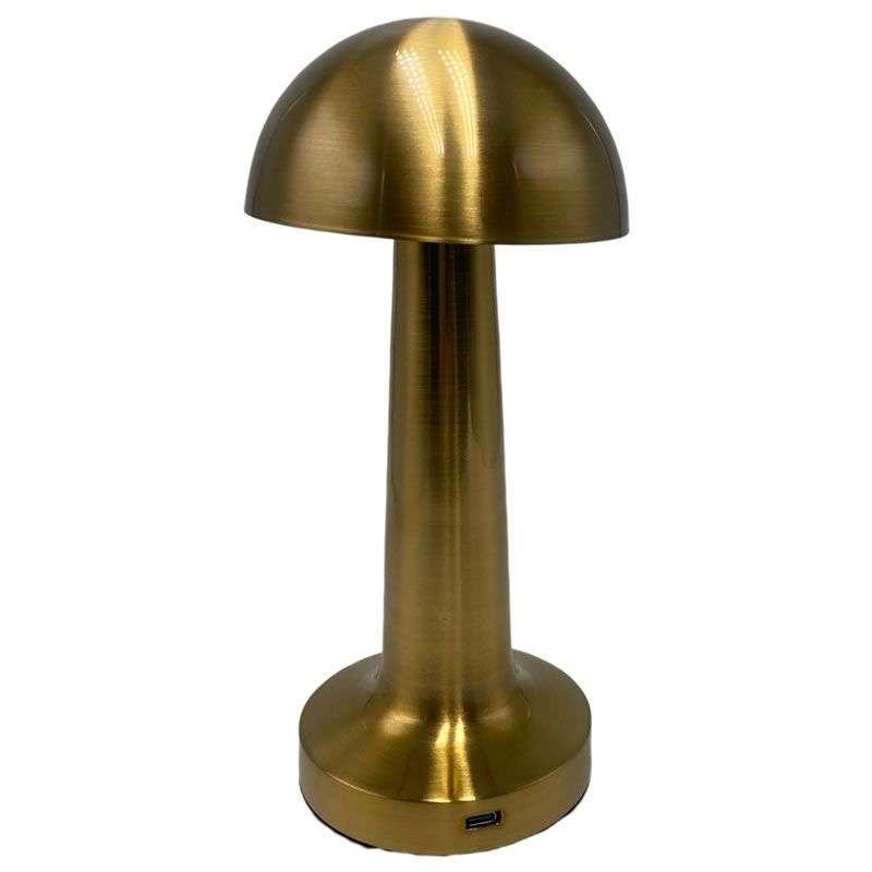 Mushroom Desk Lamp- Gold