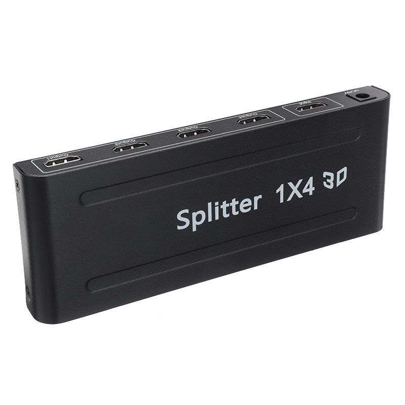 4K 1080P HDTV Splitter 1 x 4 3D Q-HD1400