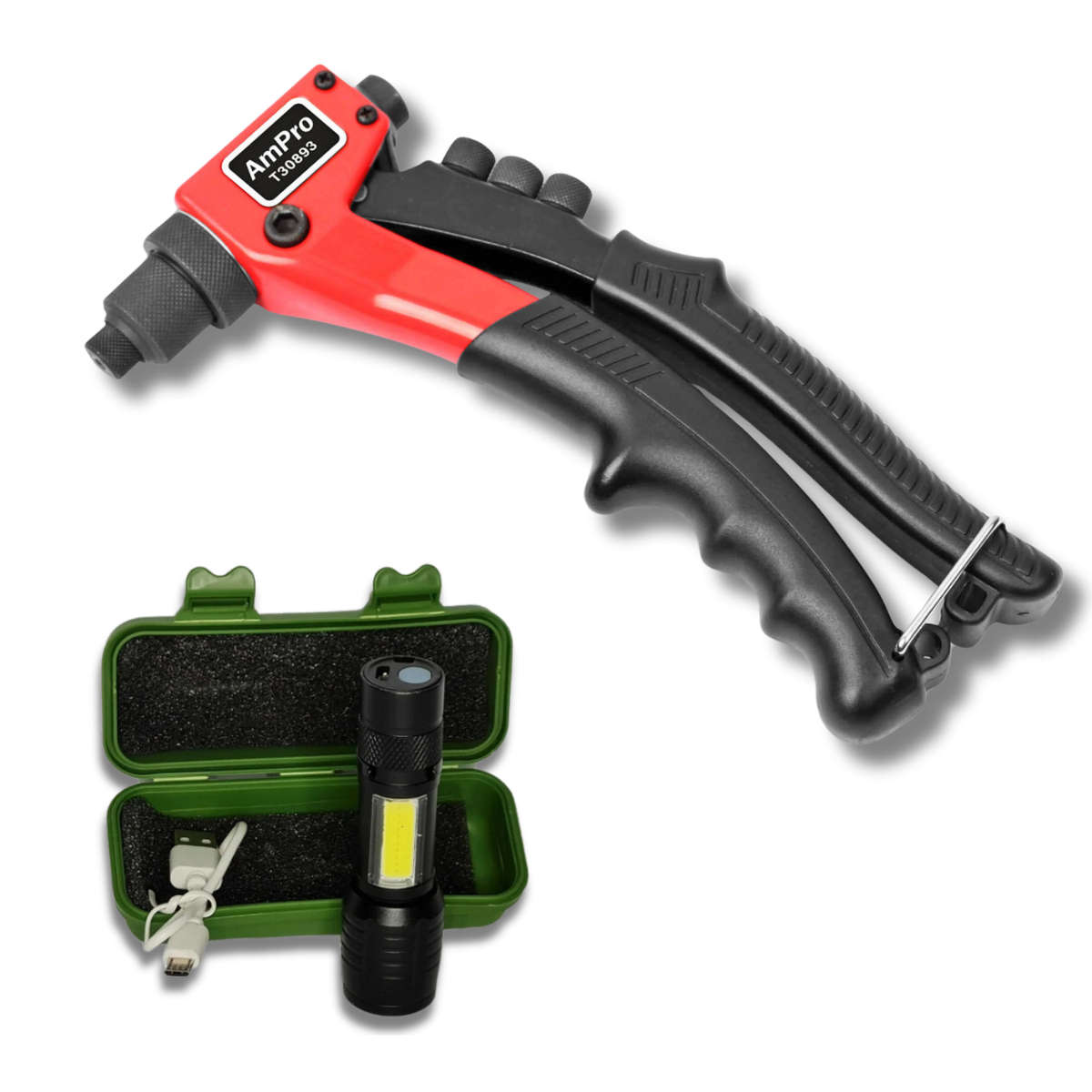 Ampro Heavy Duty Hand Riveter And Torch Combo