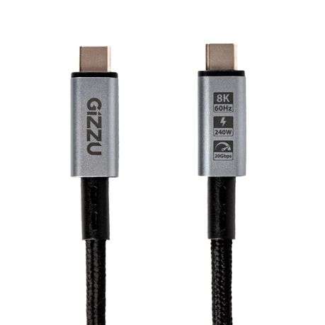 Gizzu - 240W 20Gbps Type-C 2m Cable - Gizzu - 240W 20Gbps Type-C 2m Cable