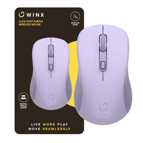 WINX - Click Easy 1600DPI 2.4GHz Wireless Mouse - Purple - WINX - Click Easy 1600DPI 2.4GHz Wirel...