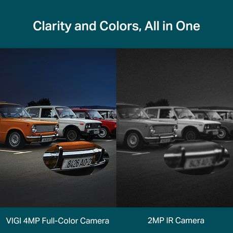 Tp-Link - Vigi C340-2.8 4MP Outdoor Full-Colour Bullet Network Camera (2.8mm) - Tp-Link - Vigi C3...