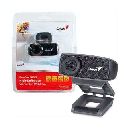 Genius - Webcam, Facecam 1000x 720p Black - Genius - Webcam, Facecam 1000x 720p Black