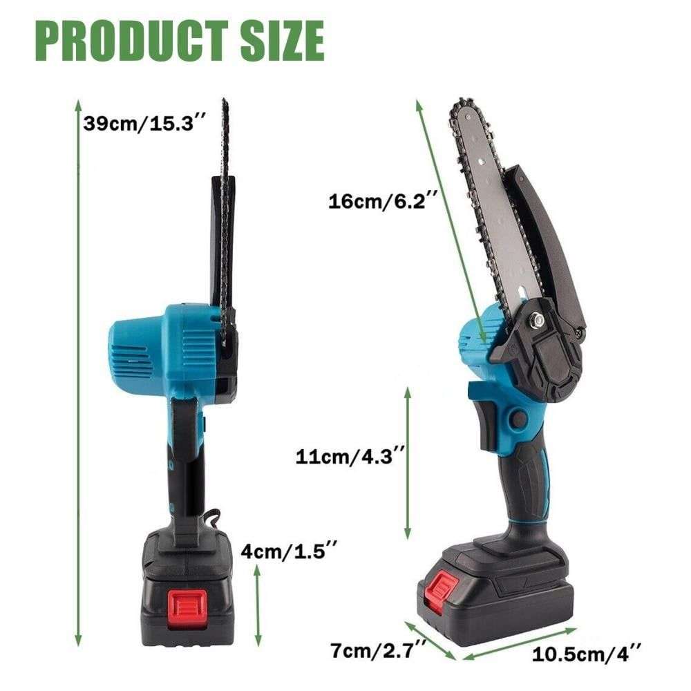 6 Inch Powerful Wireless Handheld Mini Chainsaw - Cordless Electric Saw