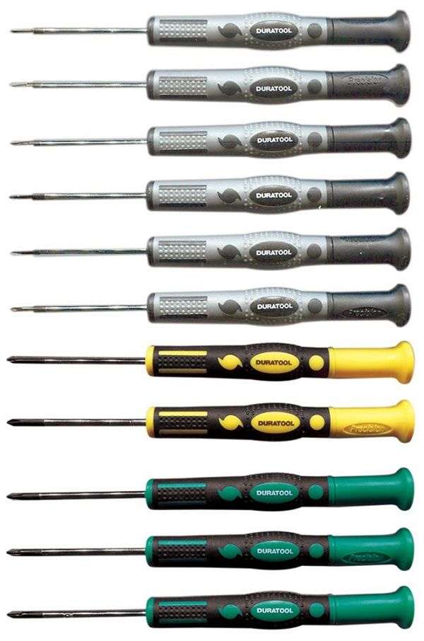 Duratool (D03447) Screwdriver Set, Precision, 11 Piece