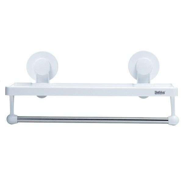 Bathlux Shelf With Handtowel Rack With Suction Cup-30135