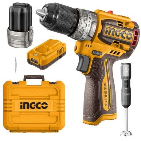 Ingco - Cordless Drill & Hand Blender Combo Kit -16V - Ingco - Cordless Drill & Hand Blender Comb...