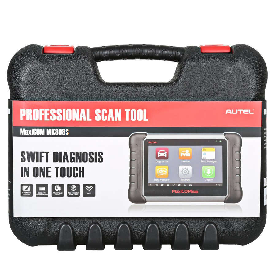 AUTEL MaxiCOM MK808S Full System Diagnostic Scanner + VoltCheck Pro Circuit Tester Vehicle Tool Kit
