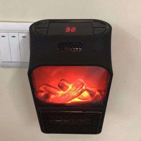Mini Electric Flame Heater With Remote Control