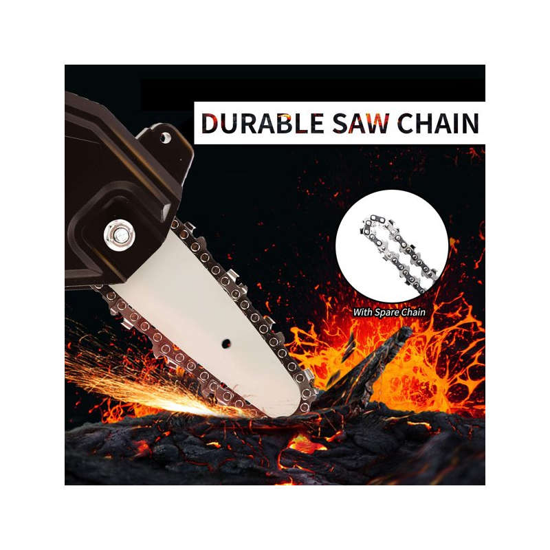 Mini Chainsaw Cordless, Handheld Electric Power Chain Saw, for Tree Trimming Wood Cuttting