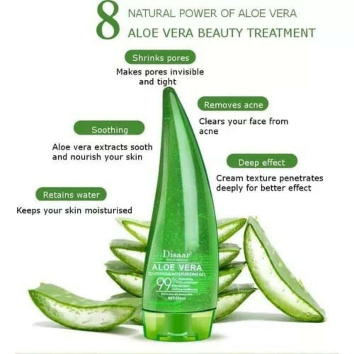 Pack of 3 Aloe Vera Soothing And Moisturizing Gel - 250ml x 3