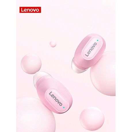 Lenovo - XT62 -Transparent Design Wireless Noise Cancelling Earphones- Pink