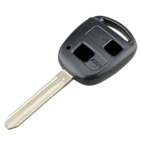 Protective 2 Button Remote Key Case with Key Blade For Toyota