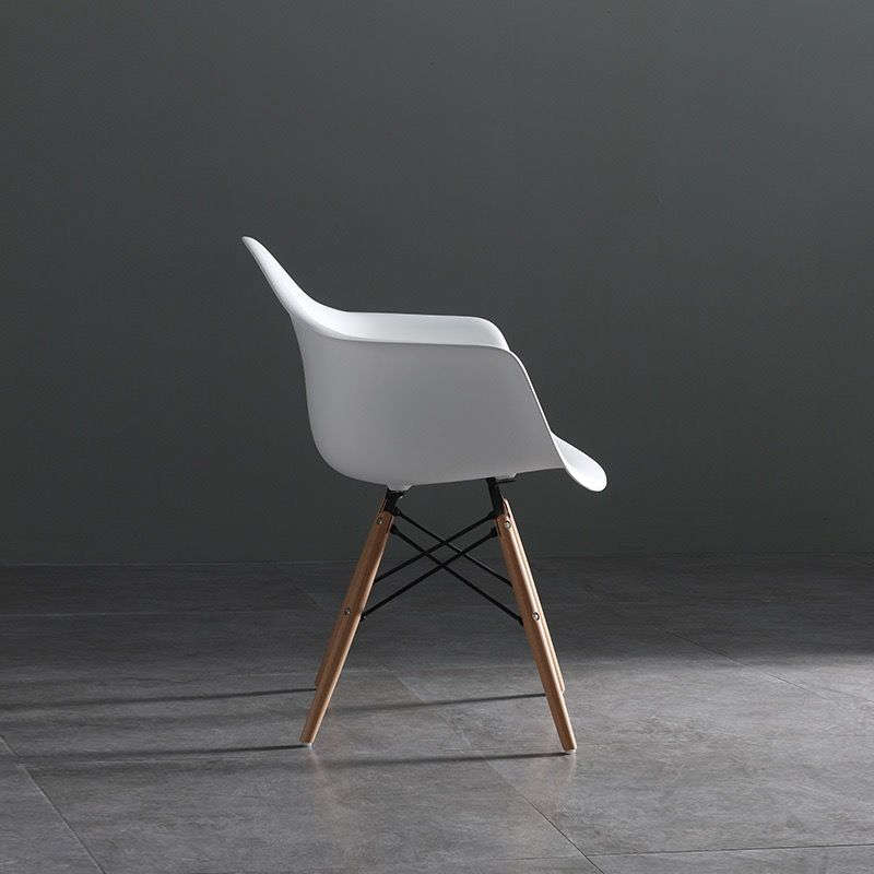 Modern Bucket Chairs For Living Or Dining Areas - White - 4 Pack