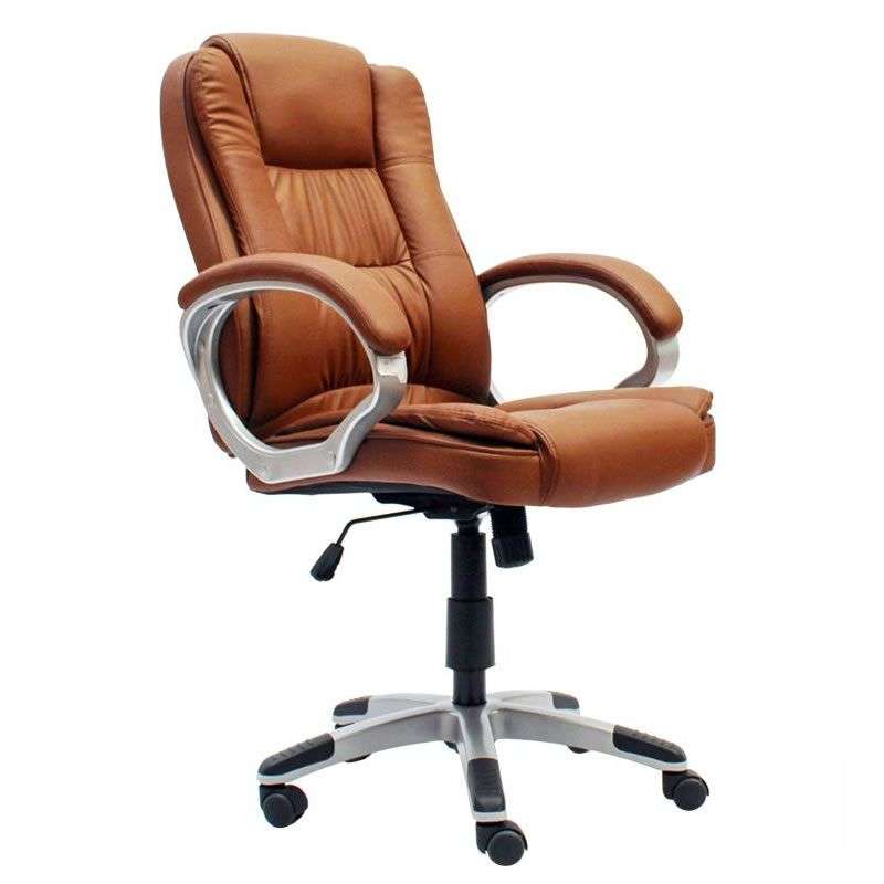 Executive Leather Office Chair - Brown Colour