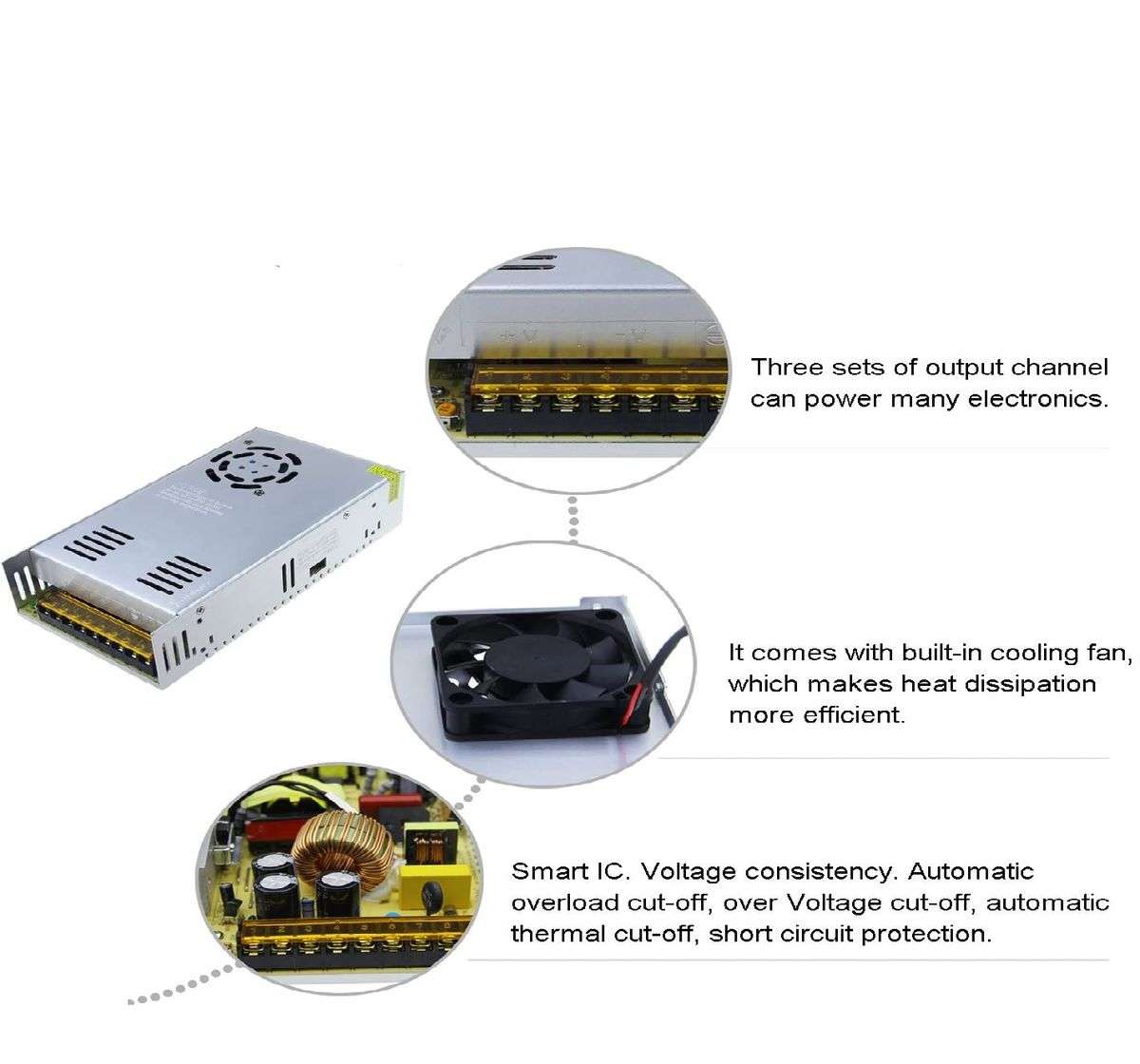 12v 400W 33A Power supply