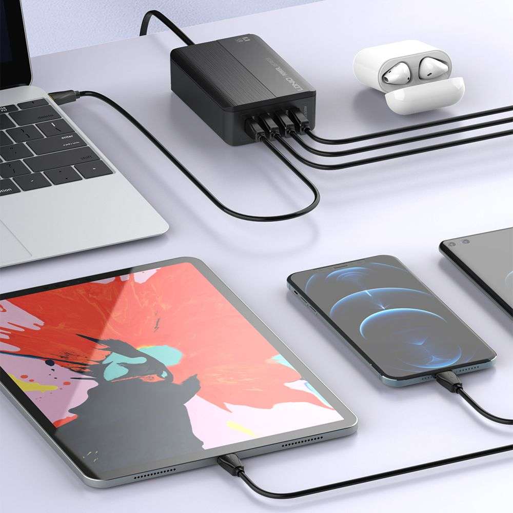 LDNIO PD 65W LED Display Super Fast Charging Desktop Charger