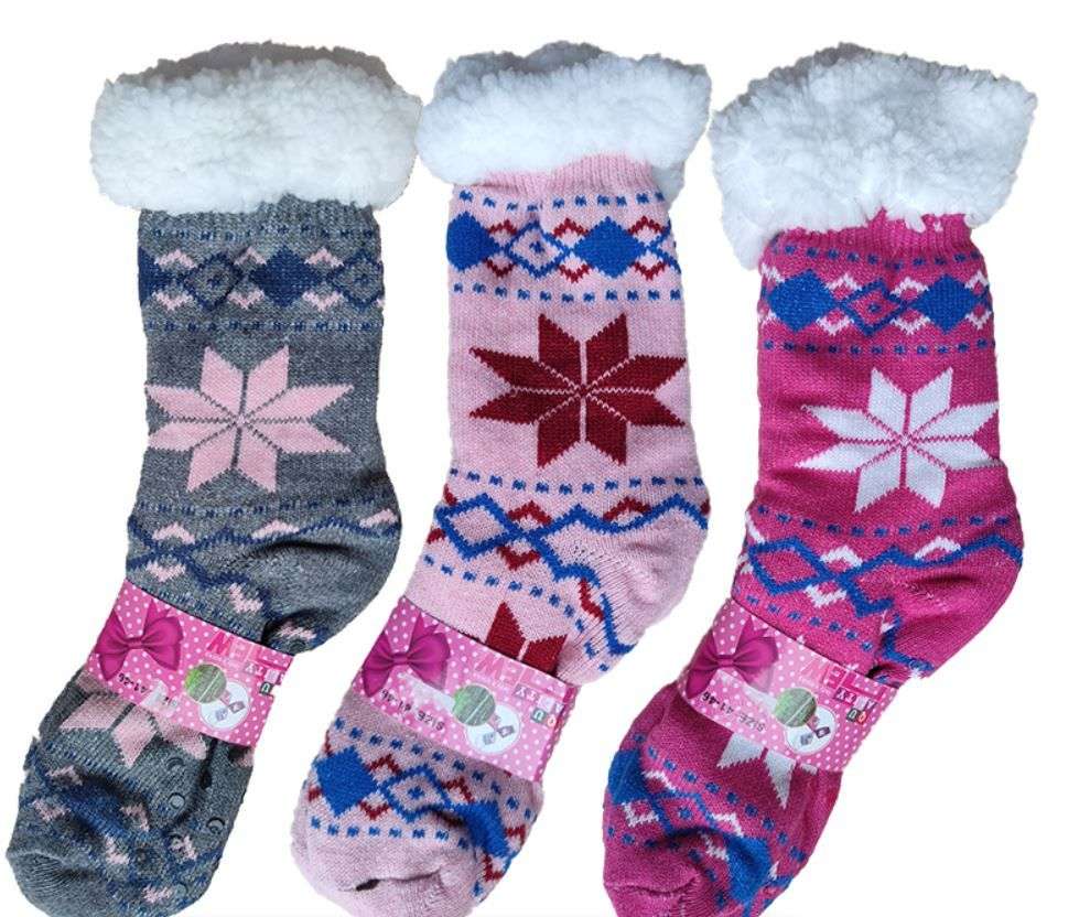 Women Thick Boots Heat Socks Cold Weather-Assorted 3- PACK