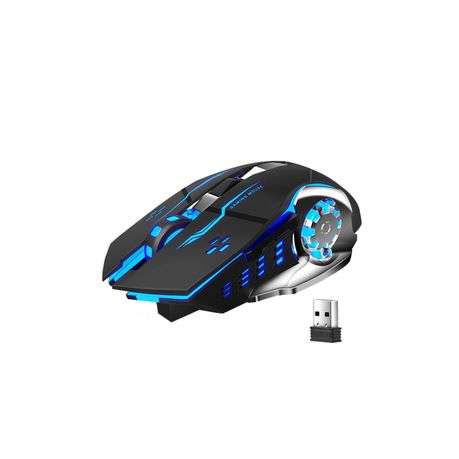 AULA RGB Backlit Gaming Wireless Mouse with Side Buttons 2.4G-SC100-Black