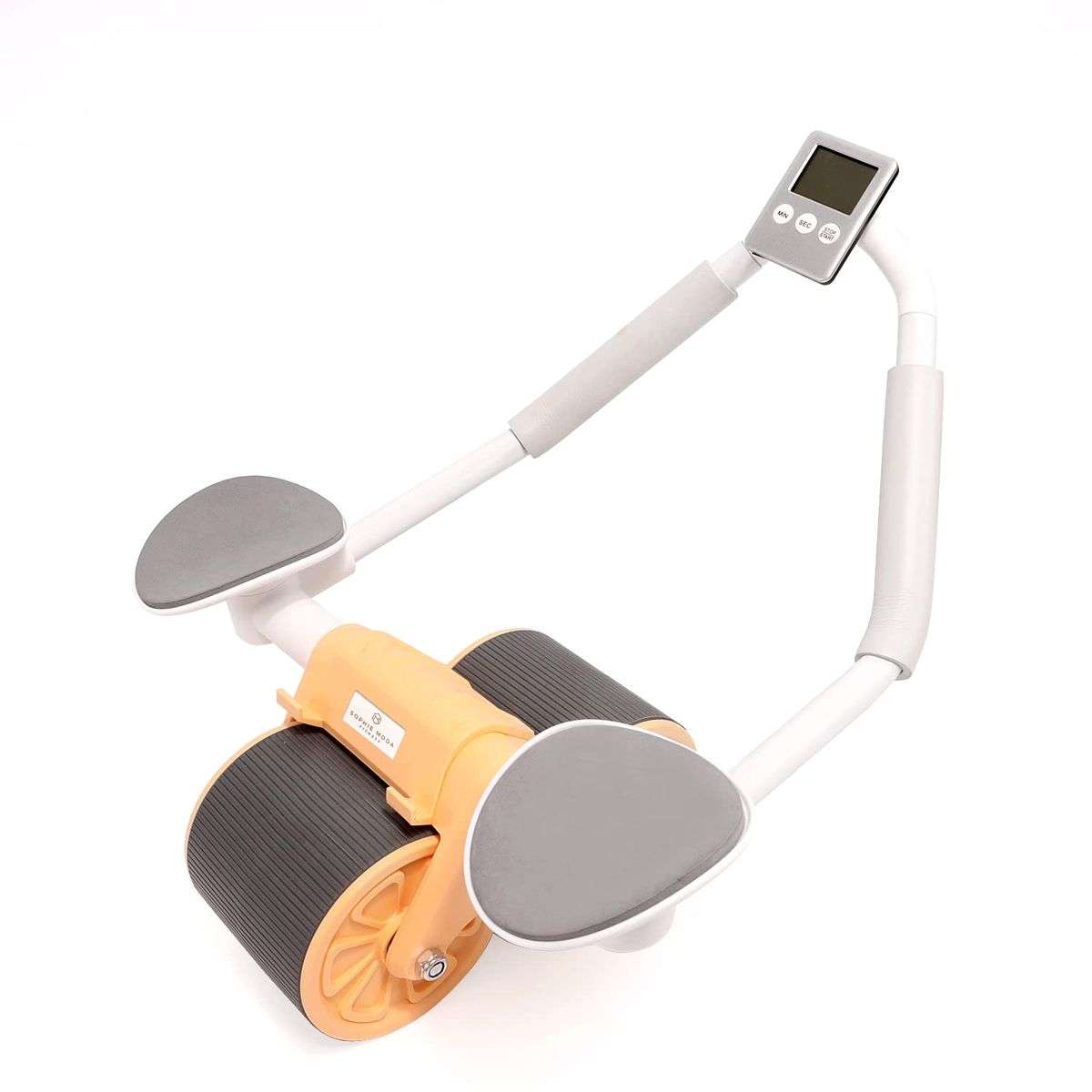 Automatic Rebound Abdomen Roller with LCD Display and Phone Holder