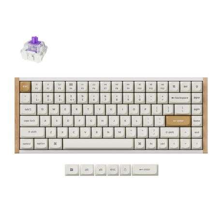 Keychron - K2 HE Wireless Special Edition Magnetic Custom Keyboard | Nebula Switch  White - Ke...