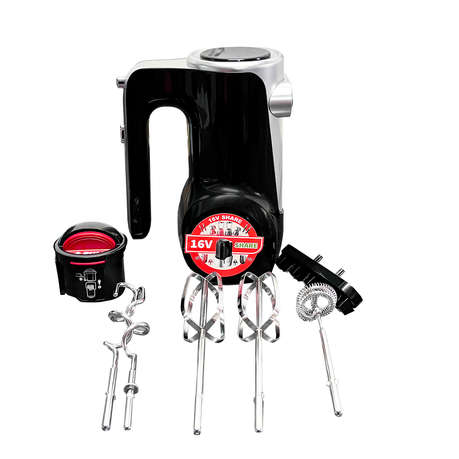 Decakila - 7 Speed Cordless Hand Mixer - Black - 16V - Unit only - Decakila - 7 Speed Cordless Ha...