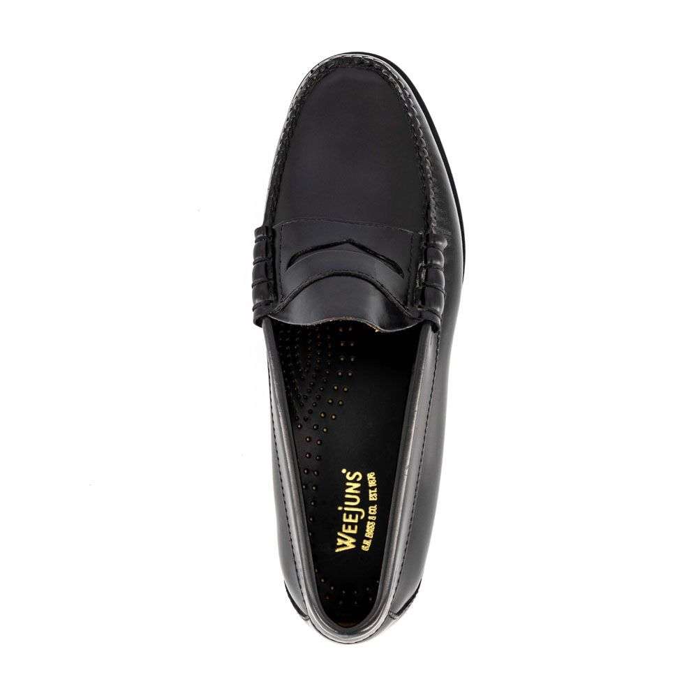 WEEJUNS BASS LARSON BLACK PENNY LOAFERS