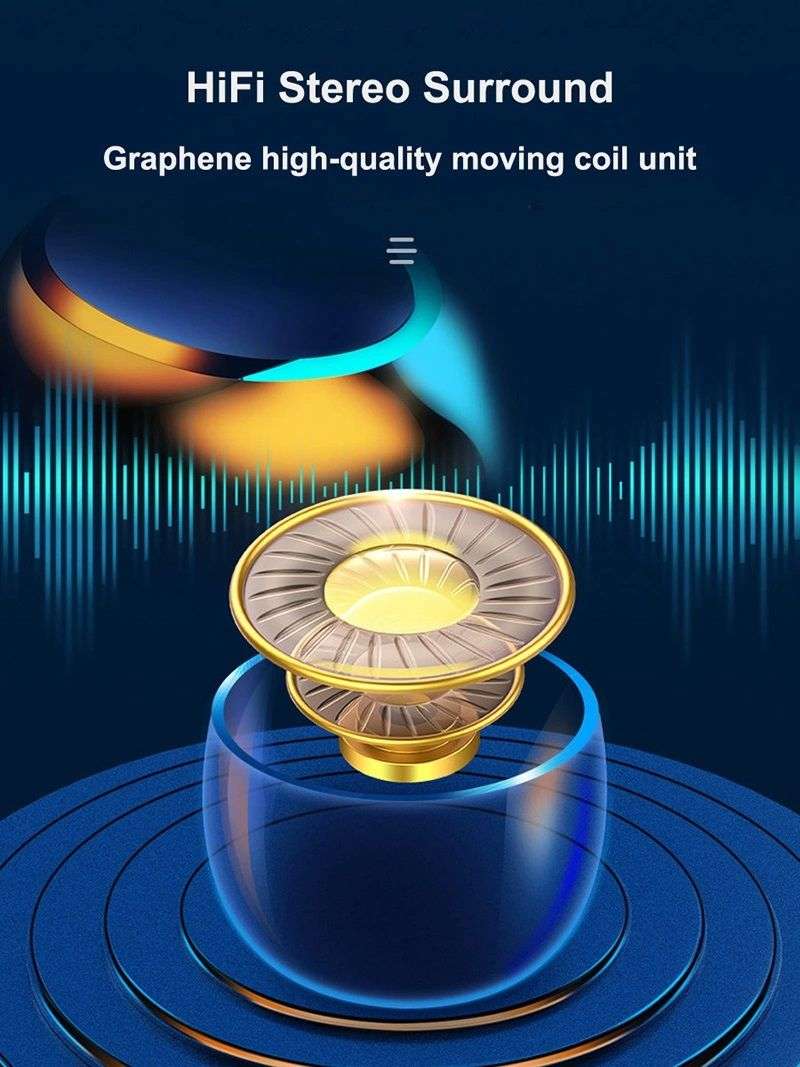 8D HiFi Sound Wireless Bluetooth Earbuds with Powerbank