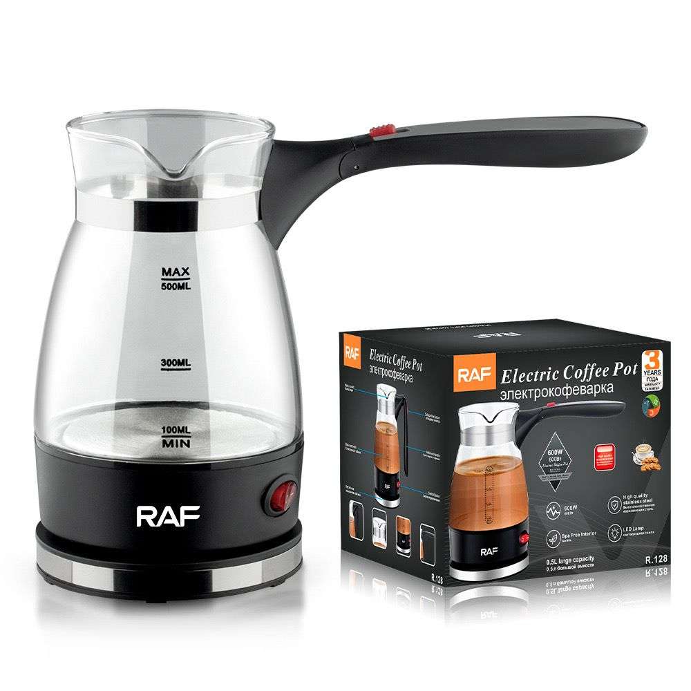 500ml Electric Coffee Pot With Collapsible Handle