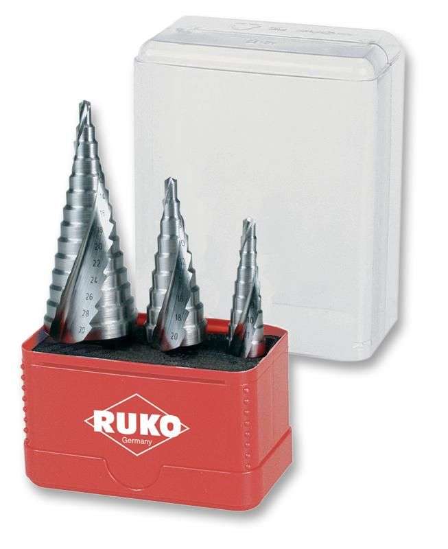 Ruko (A101032) Drill Bit Set, Step, HSS, 4 mm, 3 Piece