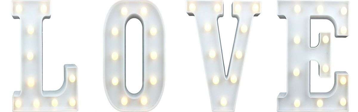 LED Letter Lights - LOVE
