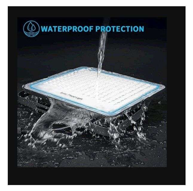 600W Solar Powered LED Flood Light With Panel Remote