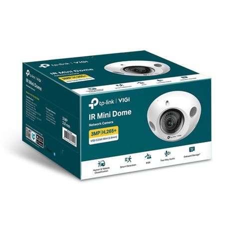 Tp-Link - Vigi C230Imini-2.8 3MP IR Mini Dome Network Camera (2.8mm) - Tp-Link - Vigi C230Imini-2...