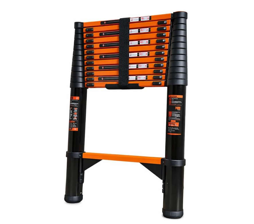 Carbon steel telescopic ladder (Seven-step straight ladder 2.7M)