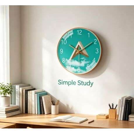 Creative Nordic Modern Wall Clocks Decoration Silent clock Battery Operated - 20cm
