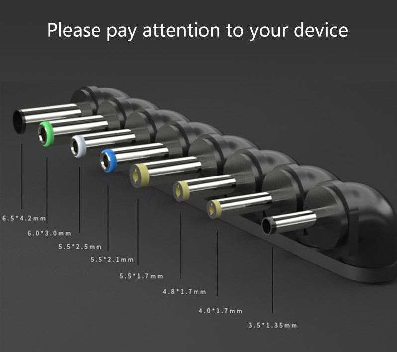 Techme Universal 80W Notebook Laptop Charger with SA 3 Point Plug