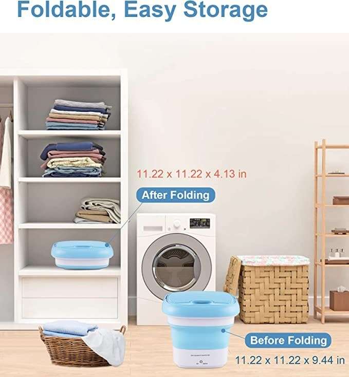 Portable Foldable Mini Folding Washing Machine