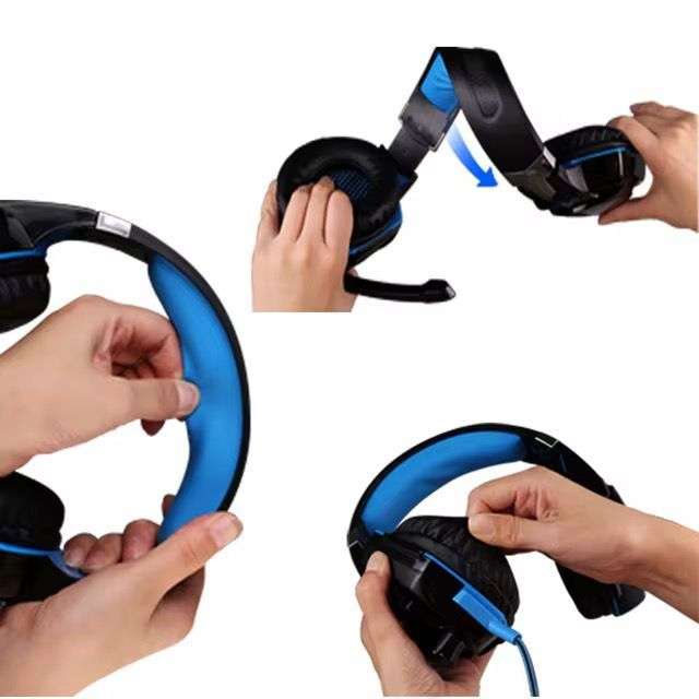 Gaming Headphones With Mic + LED Light- Noise Canceling Pro Headsets - (GC