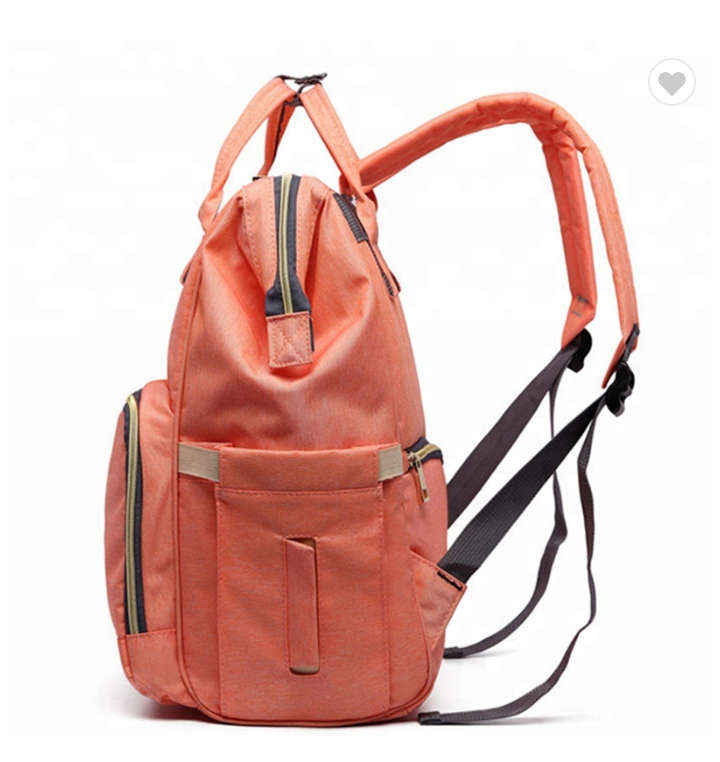 Baby Diaper Waterproof Travel Nappy Bag -Coral