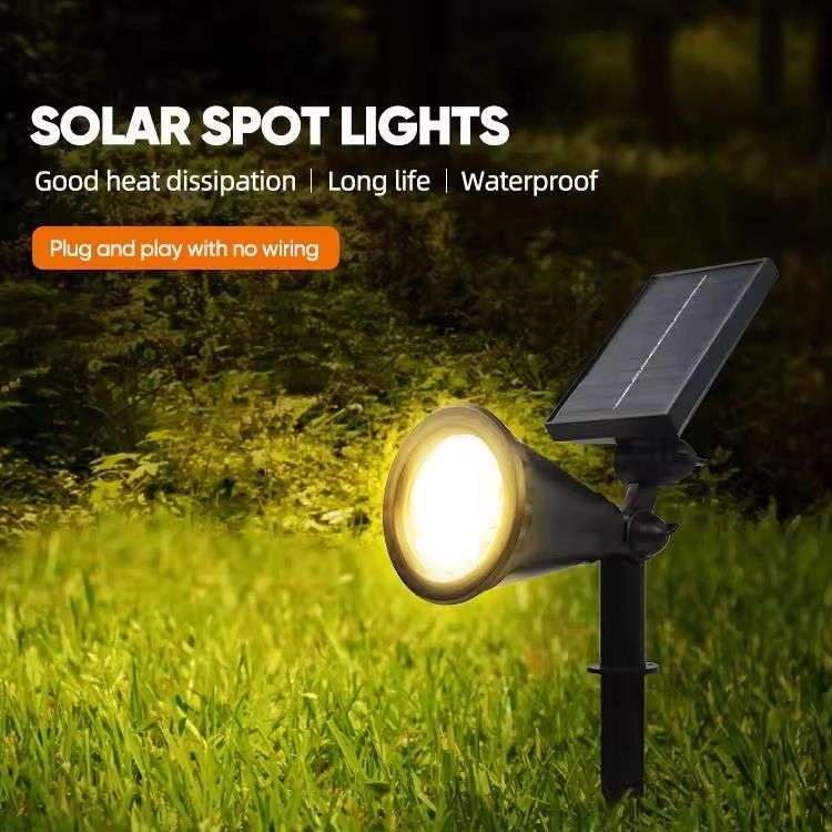Waterproof Solar Powered Outdoor Garden Spotlight