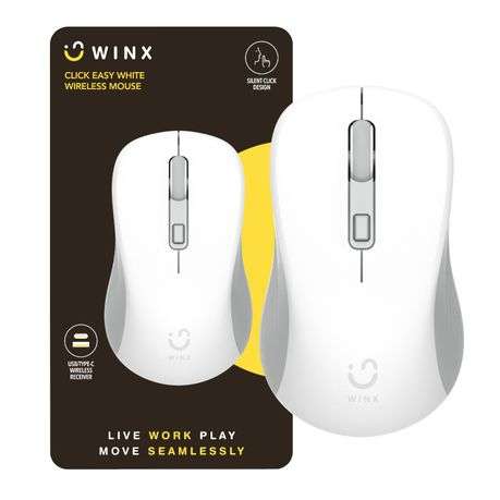 WINX - Click Easy 1600DPI 2.4GHz Wireless Mouse - White - WINX - Click Easy 1600DPI 2.4GHz Wirele...