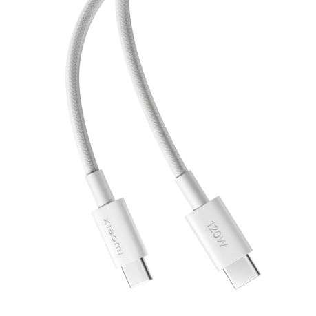 Xiaomi - 6A Braided USB Type-C to USB Type-C Cable (1m) - White - Xiaomi - 6A Braided USB Type-C ...