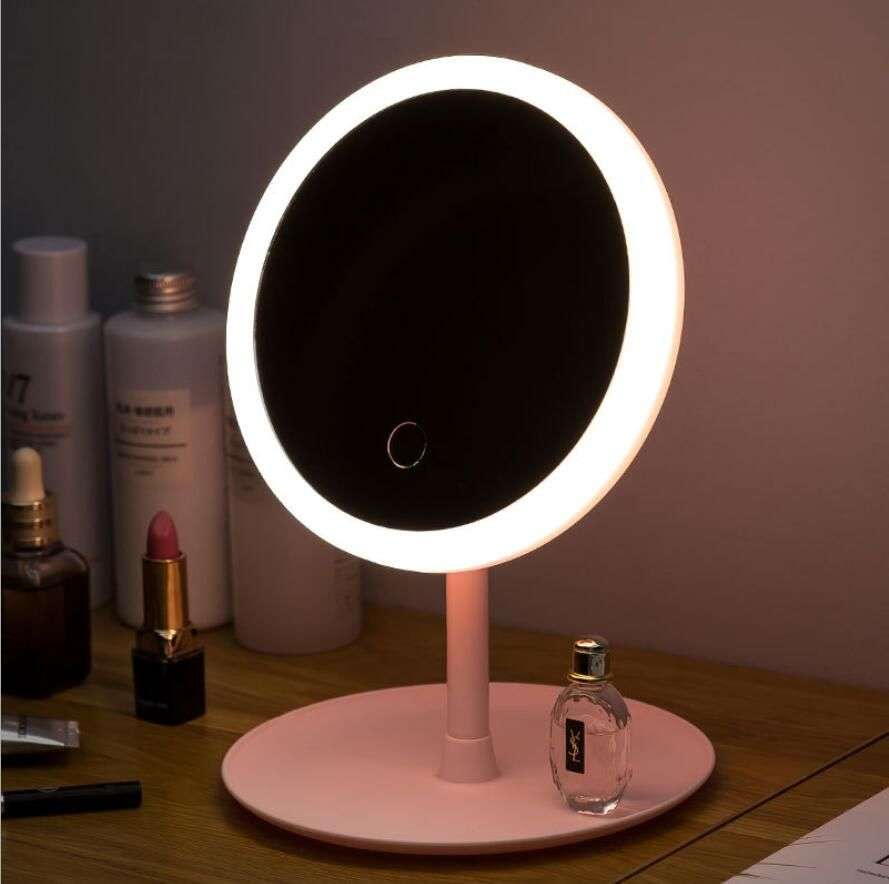 LED Makeup Mirror Storage Tray